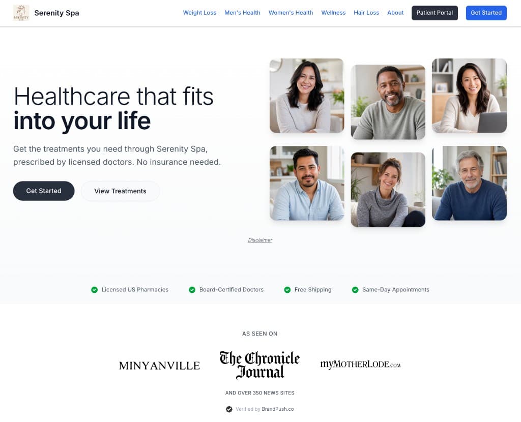 Branded telehealth program with no inventory
